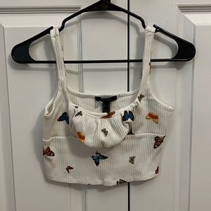 Butterfly crop top